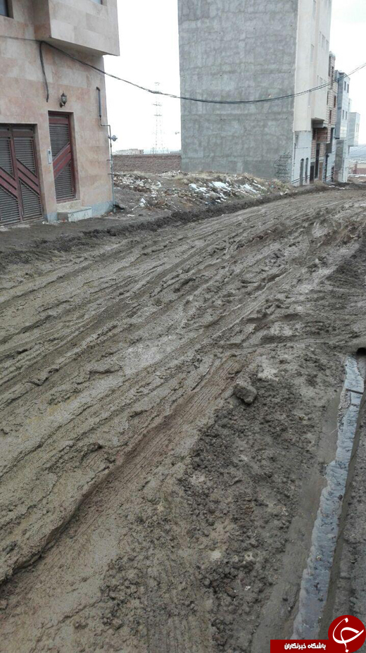 کوچه&zwnj;های گل&zwnj;آلود کوی نسترن + تصاویر