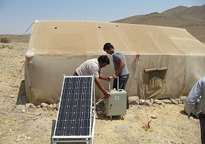 300 خانوار عشایری اردبیل از برق خورشیدی استفاه می کنند