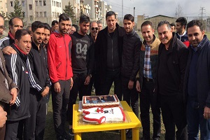 جشن تولد دایی با حضور بازیکنان صبا و پرسپولیس+فیلم
