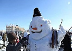 اولین جشنواره آدم برفی در قزوین