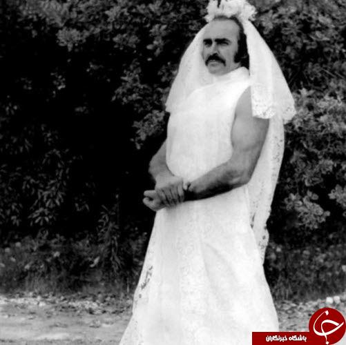 بازیگر مشهور آقا در لباس عروس