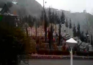 بارش زیبای تگرگ در توچال + فیلم