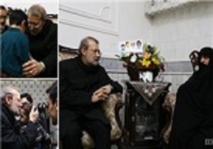 رییس مجلس مهمان خانواده شهید مدافع حرم شد