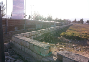 حصارکشی پارک وحدت لردگان + تصاویر