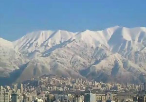 رشته کوه‌های البرز پوشیده از برف + فیلم