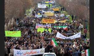 راهپیمایی سالگرد فجر انقلاب اسلامی در مهاباد + تصویر