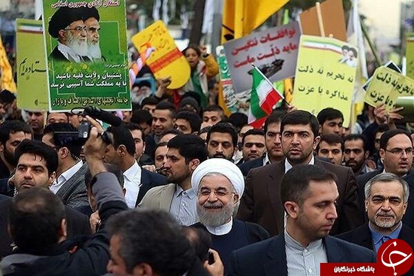 حضور چهره ها در راهپیمایی 22 بهمن +تصاویر