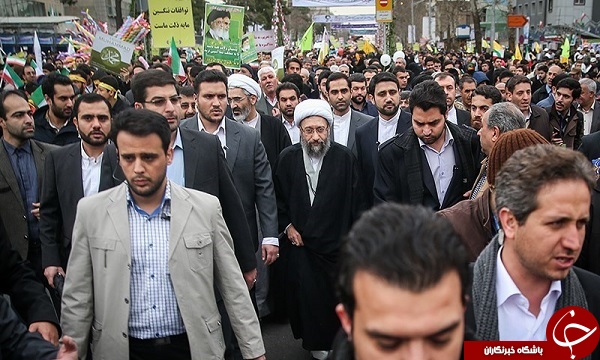 حضور چهره ها در راهپیمایی 22 بهمن +تصاویر