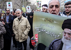 حضور سردار سلیمانی در راهپیمایی 22 بهمن + فیلم