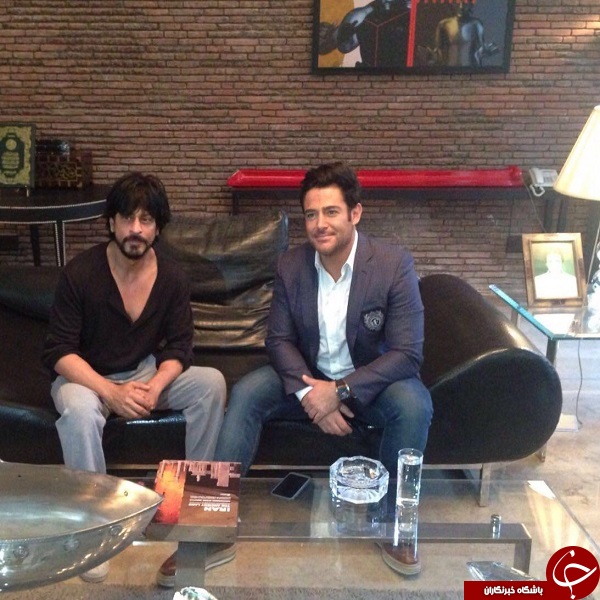 محمدرضا گلزار درکنار شاهرخ خان +تصاویر