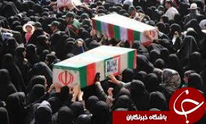 تشییع پیکر شهدای خوزستانی مدافع حرم در اهواز