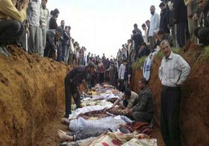 کشف گور جمعی در دیرالزور سوریه