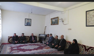 دیدار با خانواده شهید و جانباز مهابادی