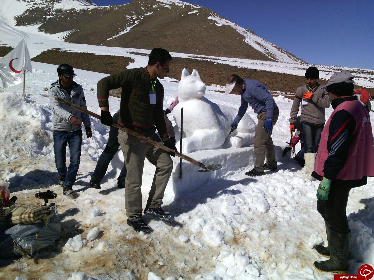 جشنواره آدم برفی تاراز +عکس