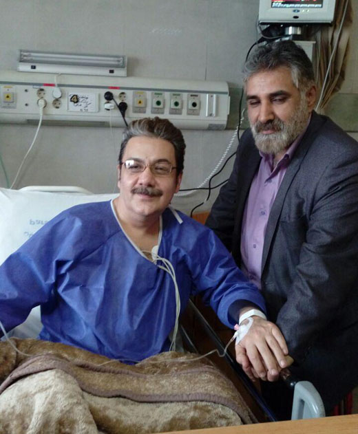 گوینده خبر در بیمارستان بستری شد