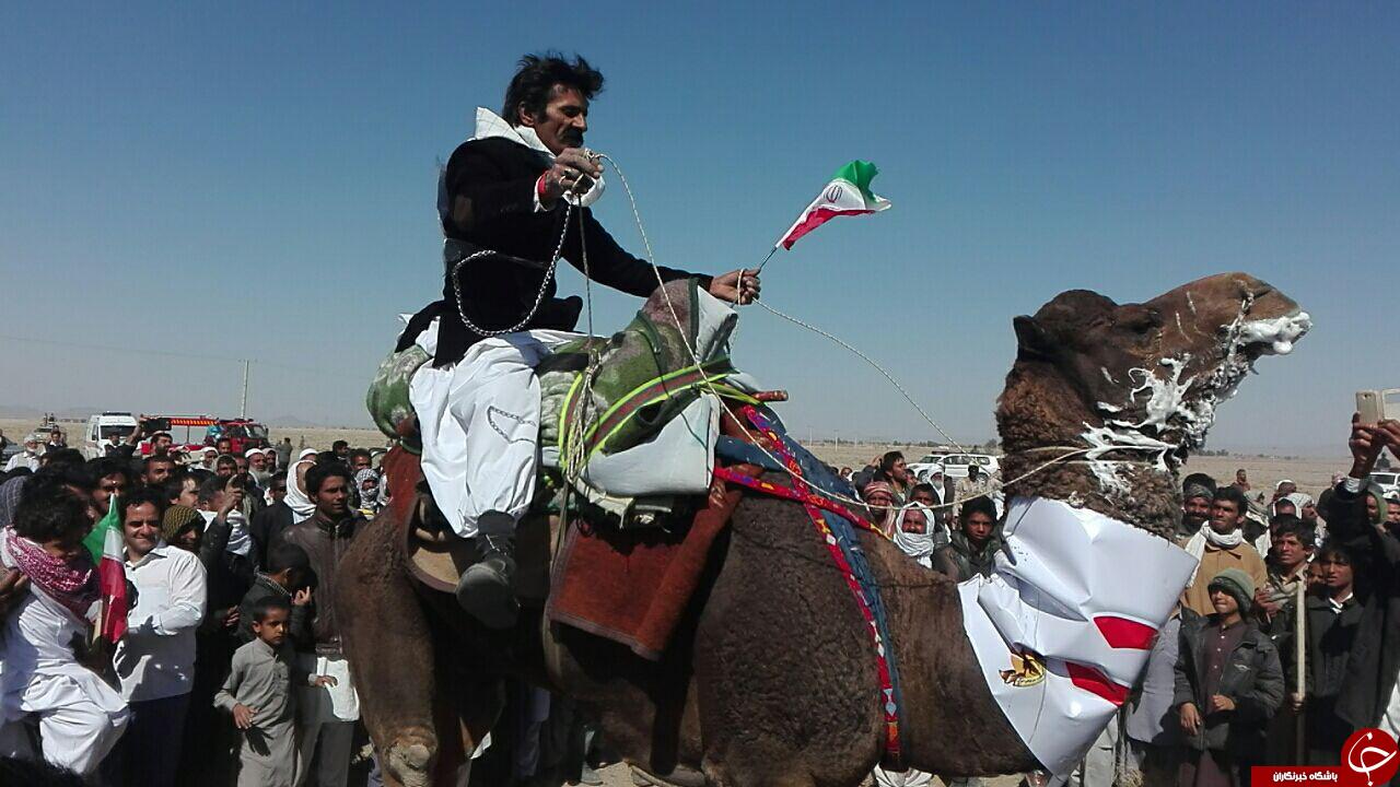 برگزاری مسابقات شتر دوانی در سیستان و بلوچستان + تصاویر