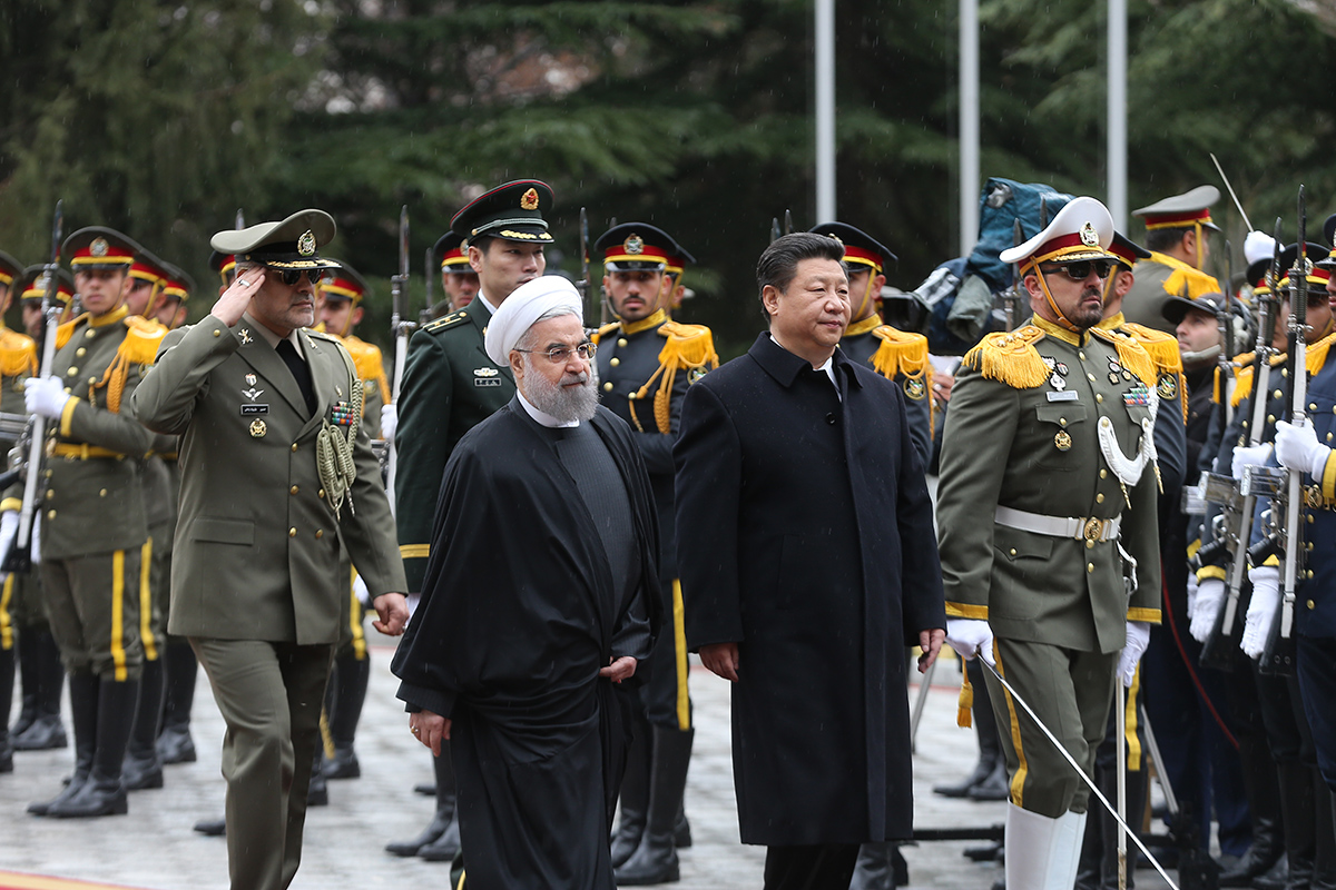 استقبال رسمی روحانی از رئیس جمهور چین