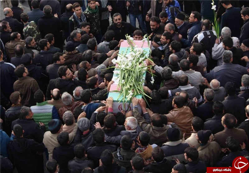 پیکر مطهر شهید فرزین در یاسوج تشییع شد