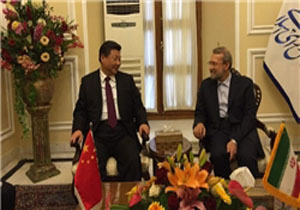 لاریجانی: مجلس ایران از توسعه روابط با چین حمایت می‌کند/ شی‌جین‌پینگ:مجلس ایران درحل مسئله هسته‌ای نقش برجسته‌ای داشت