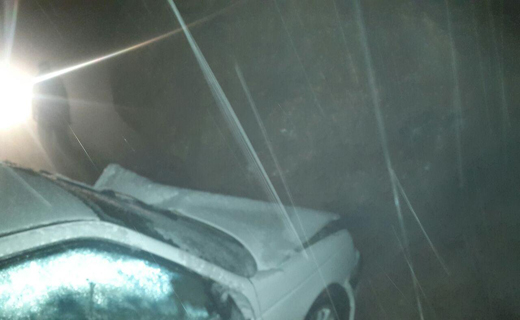 ریزش کوه درجاده پاوه حادثه آفرید