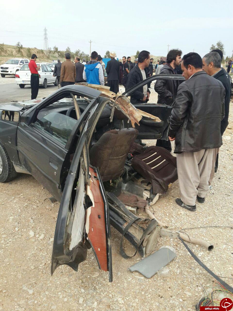 تصادف خونین در سبقت غیر مجاز + عکس