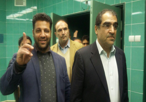 تصاویر بازدید قاضی‌زاده هاشمی از بیمارستان فارابی