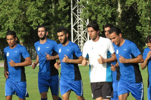 توسکی در تمرین آبی پوشان تهرانی