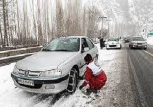 بستن زنجیر چرخ در گردنه های برفگیر اردبیل اجباری است