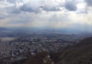 آسمان تعجب آور تهران! + فیلم