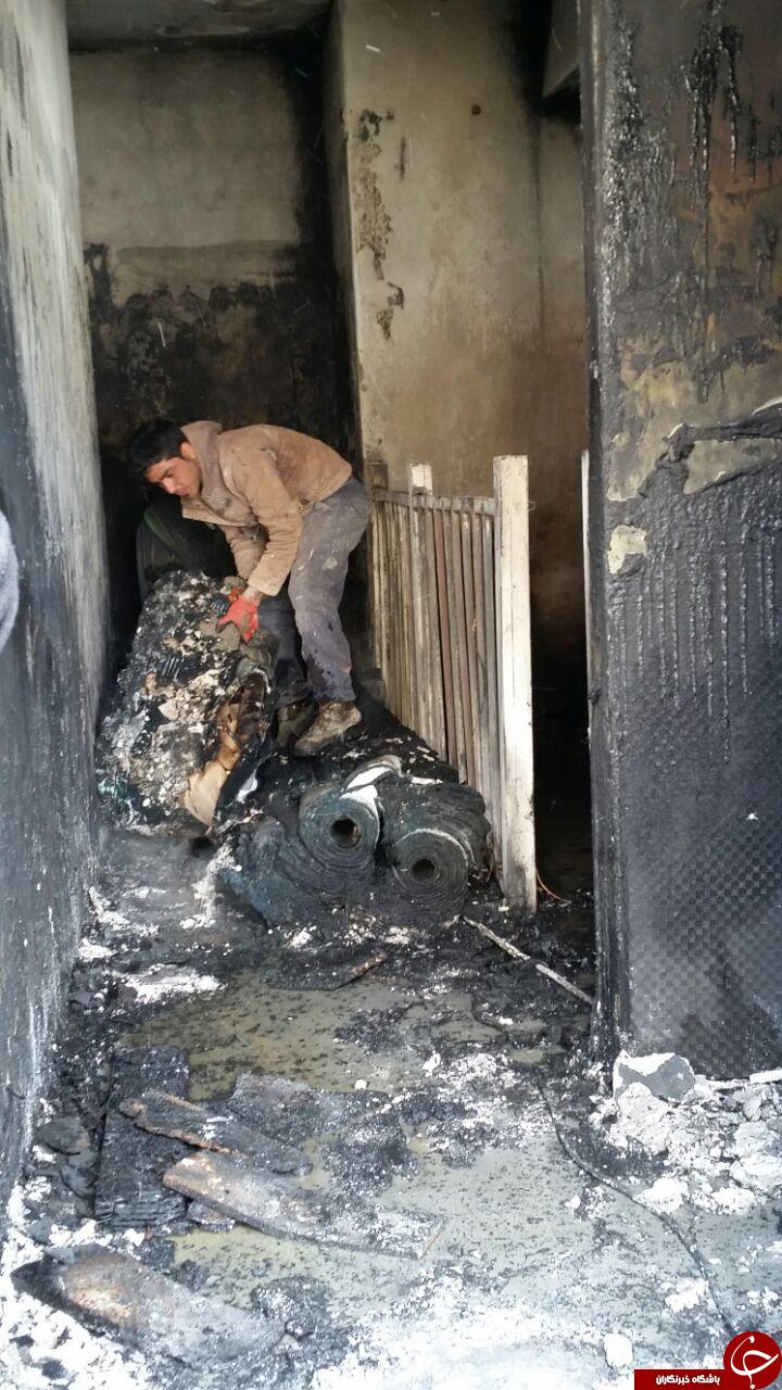 آتش سوزی در بوستان نهج البلاغه + عکس