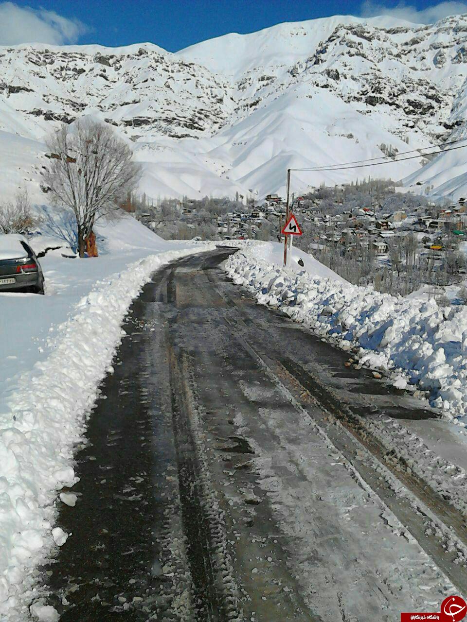 چهره زیبا برف زمستانی + عکس