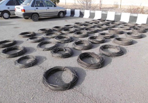 سارق کابل برق به آخر خط رسید