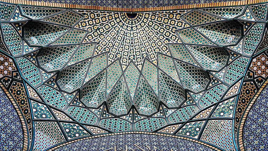 دیدن نقش نگار مساجد ایران هیپنوتیزم کننده است+تصاویر