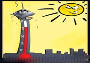 هوای تهران گرم می شود