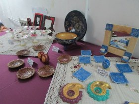 برپایی نمایشگاه آثار تزئینات منزل در لاهیجان