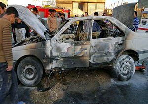 آتش سوزی در تعمیرگاه خودرو حادثه آفرید
