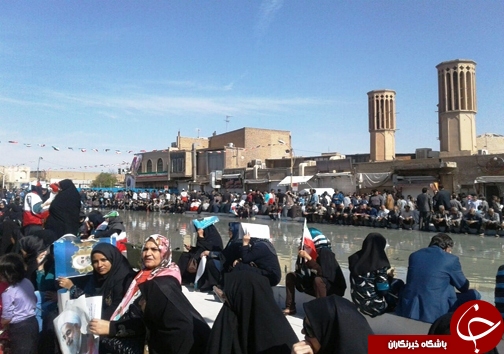 عارف همسفر رییس جمهور به یزد +تصویر