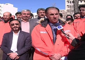 مانور استقبال از بهار با عنوان خانه تکانی شهری در اردبیل برگزار شد