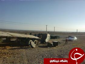 یک کشته وسه مجروح بر اثر واژگونی تریلر در میامی +تصاویر