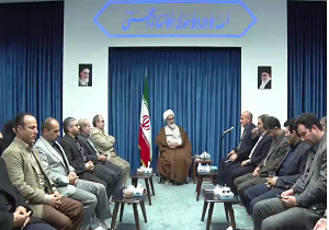 دیدار کارکنان بنیاد شهید با نماینده ولی فقیه