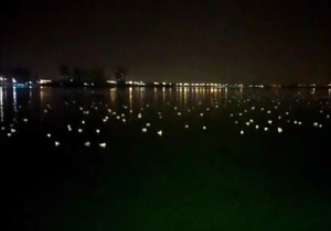 دریاچه چیتگر در شب + فیلم