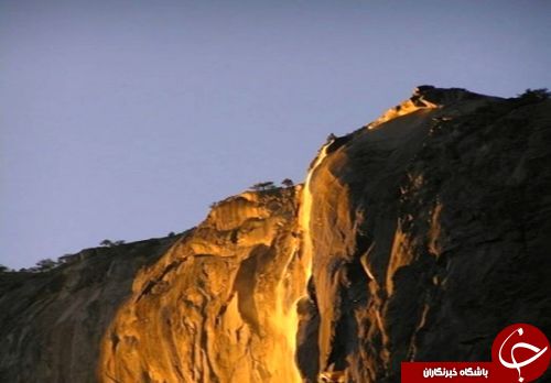 آبشار طلا در پارک ملی کالیفرنیا+تصاویر