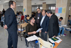 بازدید معاون امورعمرانی استاندار ازمحل آزمون ورود به حرفه مهندسي