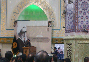 مراسم بزرگداشت مرحوم آیت الله واعظ طبسی در حرم مطهر رضوی