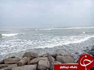 منظره زیبا از سواحل دریا خزر + عکس