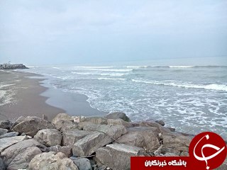 منظره زیبا از سواحل دریا خزر + عکس