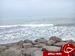 منظره زیبا از سواحل دریا خزر + عکس