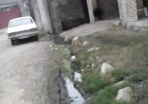 جاری شده فاضلاب در رانکوه + فیلم