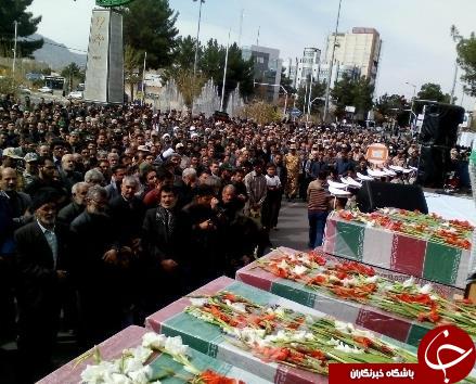 تشییع پیکر 5 شهید گمنام در بیرجند+تصاویر