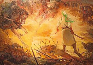 «آسمان حسین» در جوار شهدای گمنام امیرچخماق به تماشا گذاشته شد